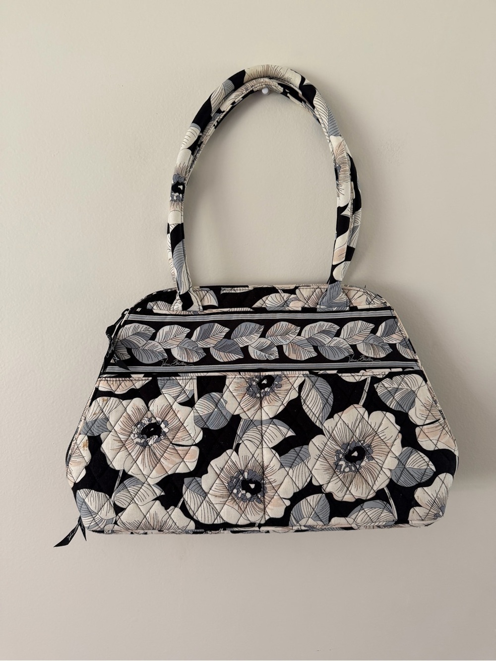 Vera Bradley Blue Floral Boho Coastal Grandma Cottage Y2k Satchel Bowler Handbag